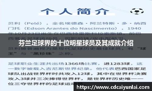 芬兰足球界的十位明星球员及其成就介绍